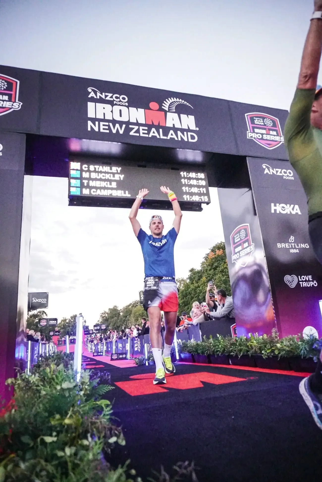 An Ironman New Zealand finish